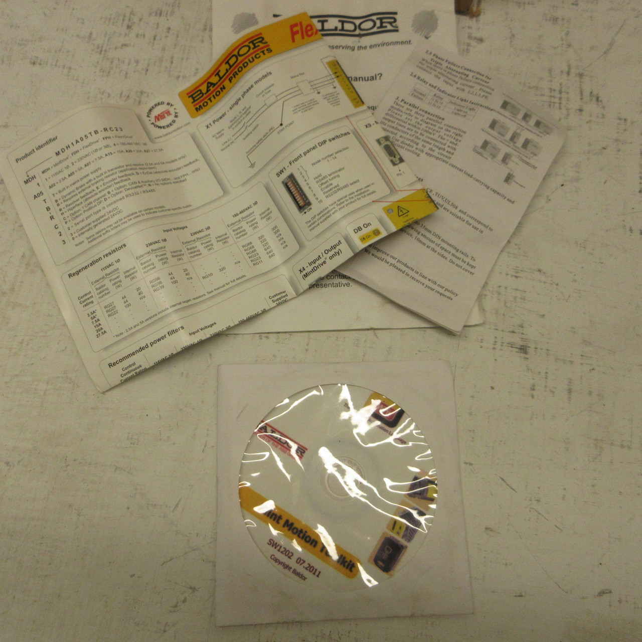 NEW Baldor FPH2A07TR-RN20 Flex+ Drive II Servo Drive 1PH 230V 7.5A FlexPlus NIB (AH1691-1)