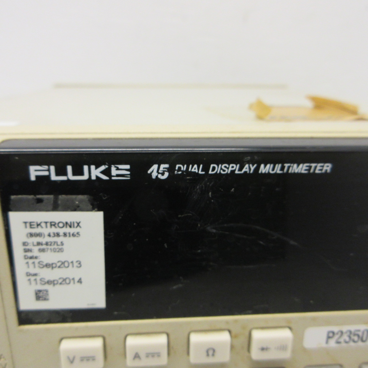 Fluke 45 Dual Display Multimeter 90-264VAC John Fluke MFG no leads no power cord (AH1699-3)