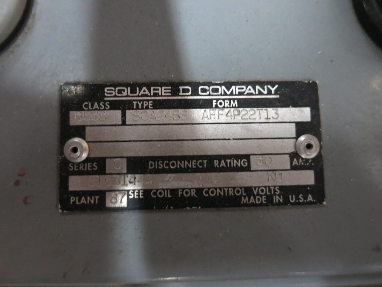 NEW Square D 30A Fusible Size 1 Starter Combination Box Combo 8536SCO3S 240V 3R (DW8657-1)