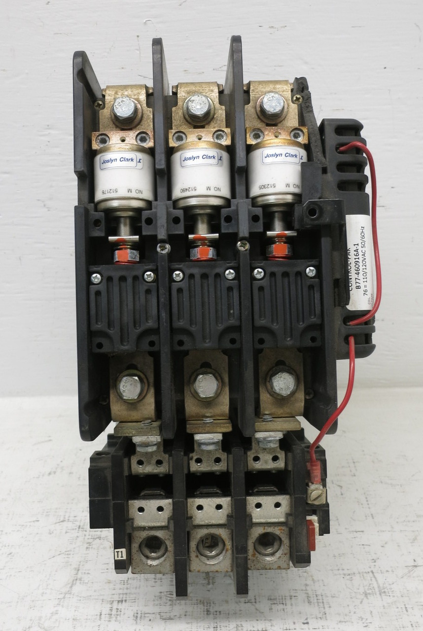 Joslyn Clark CV13U03040676 Size 4 Compact Vacuum Contactor 120V Coil CV13U030406 (DW8656-1)