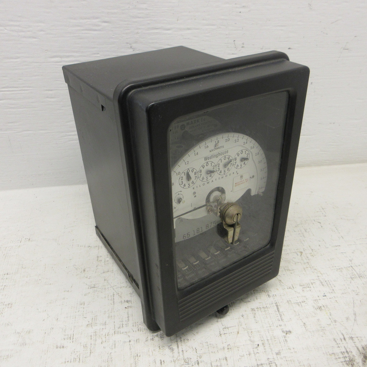 Westinghouse Type D4B-8FM Two-Stator Kilowatthour Meter Style PH67998-B 120V (AH1707-1)