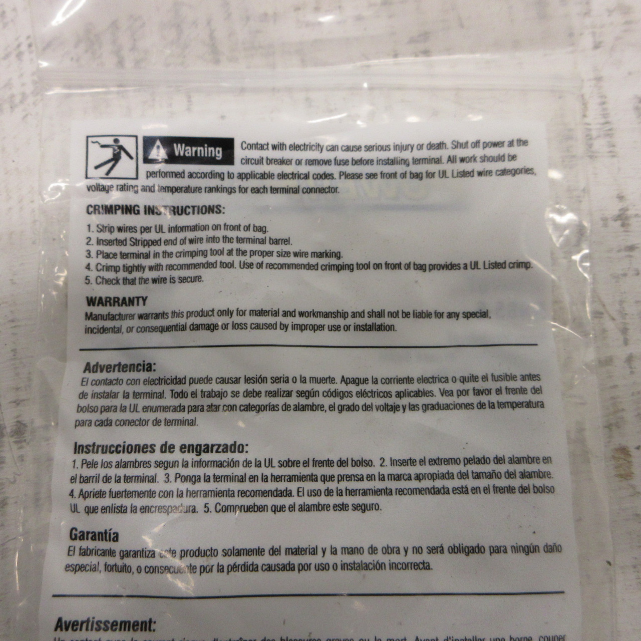 (Qty. 1000) PowerPhase RNB5-5 12-10 AWG, #10 Stud Ring Terminal Non-Insulated (AH1712-11)