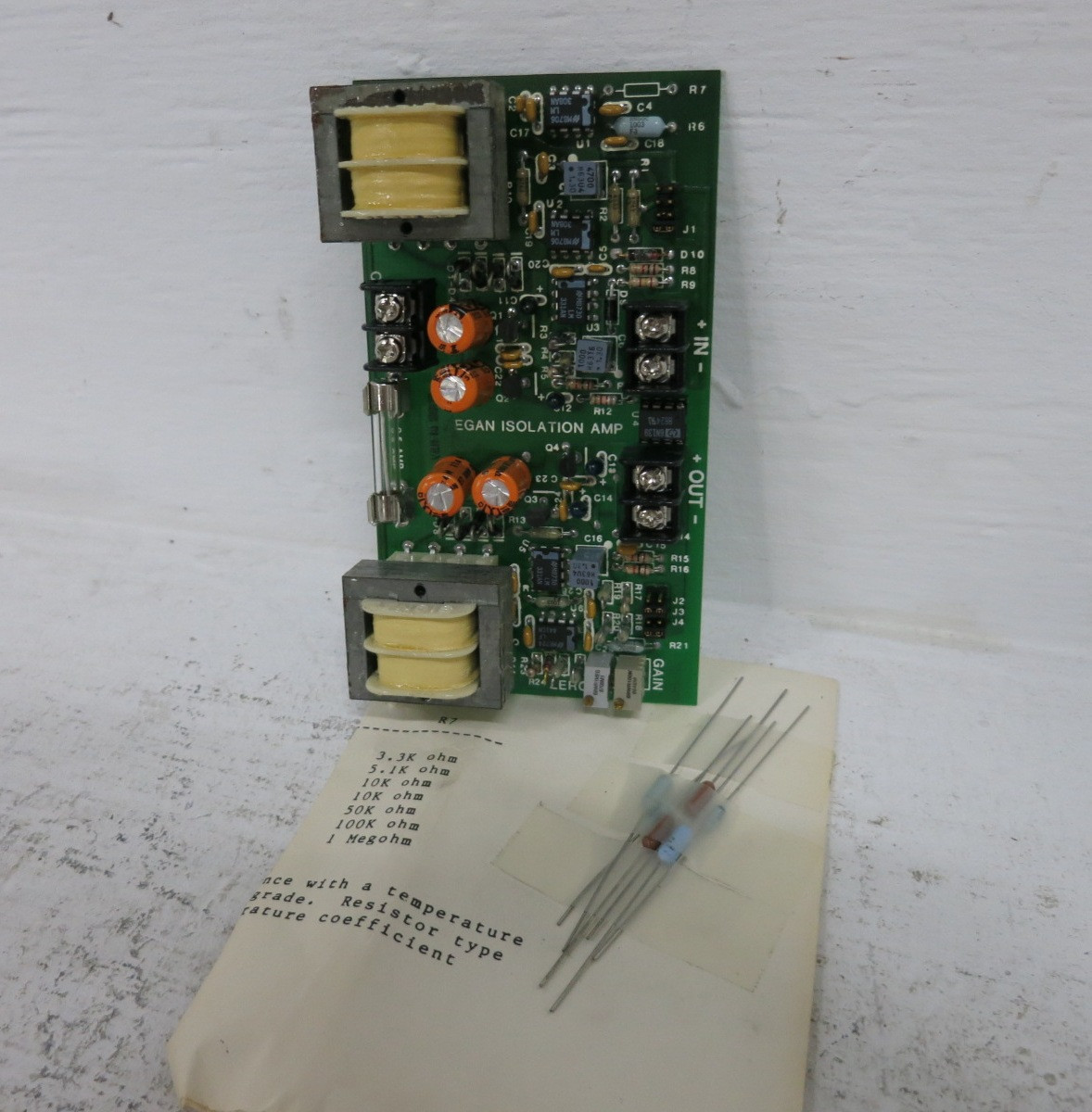 NEW EGAN 443620 Rev 5 Isolation Amplifier Board PCB Circuit Card Module Amp (DW8667-1)