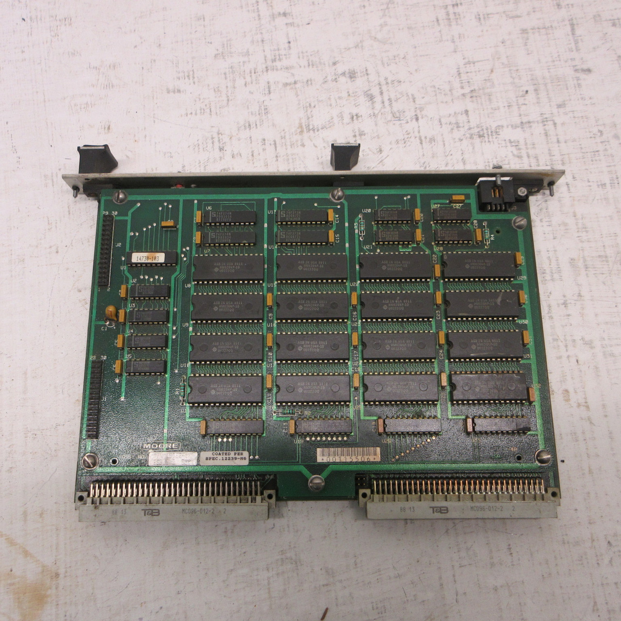 Moore 15922-1 Issue 3 Color Computer Module PC Board PLC Unit PCB Card (AH1717-1)