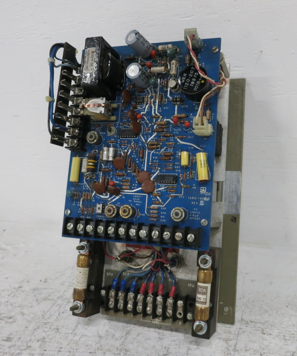 WER Industrial 1680-1012 DC Motor Controller 1680-4000 Rev E Emerson 1680-4010 (DW8668-1)