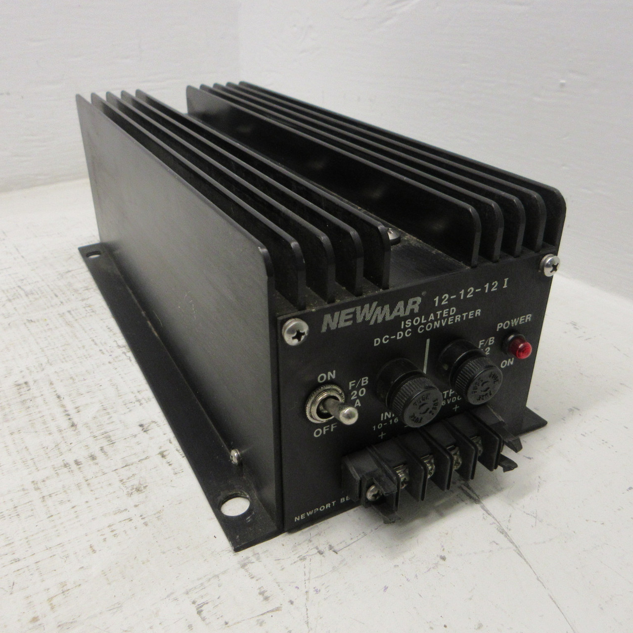 Image of Newmar 12-12-12I Fully Isolated DC-DC Converter 10-16VDC to 13.6 VDC 12A