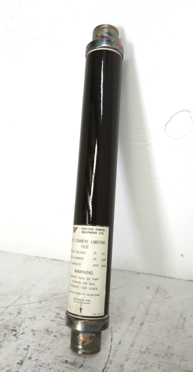 Image of EPEL 5605 40A 25 kV DIN Current Limiting Fuse MV CEF 40 Amp Calor-Emag EPE 24 kV