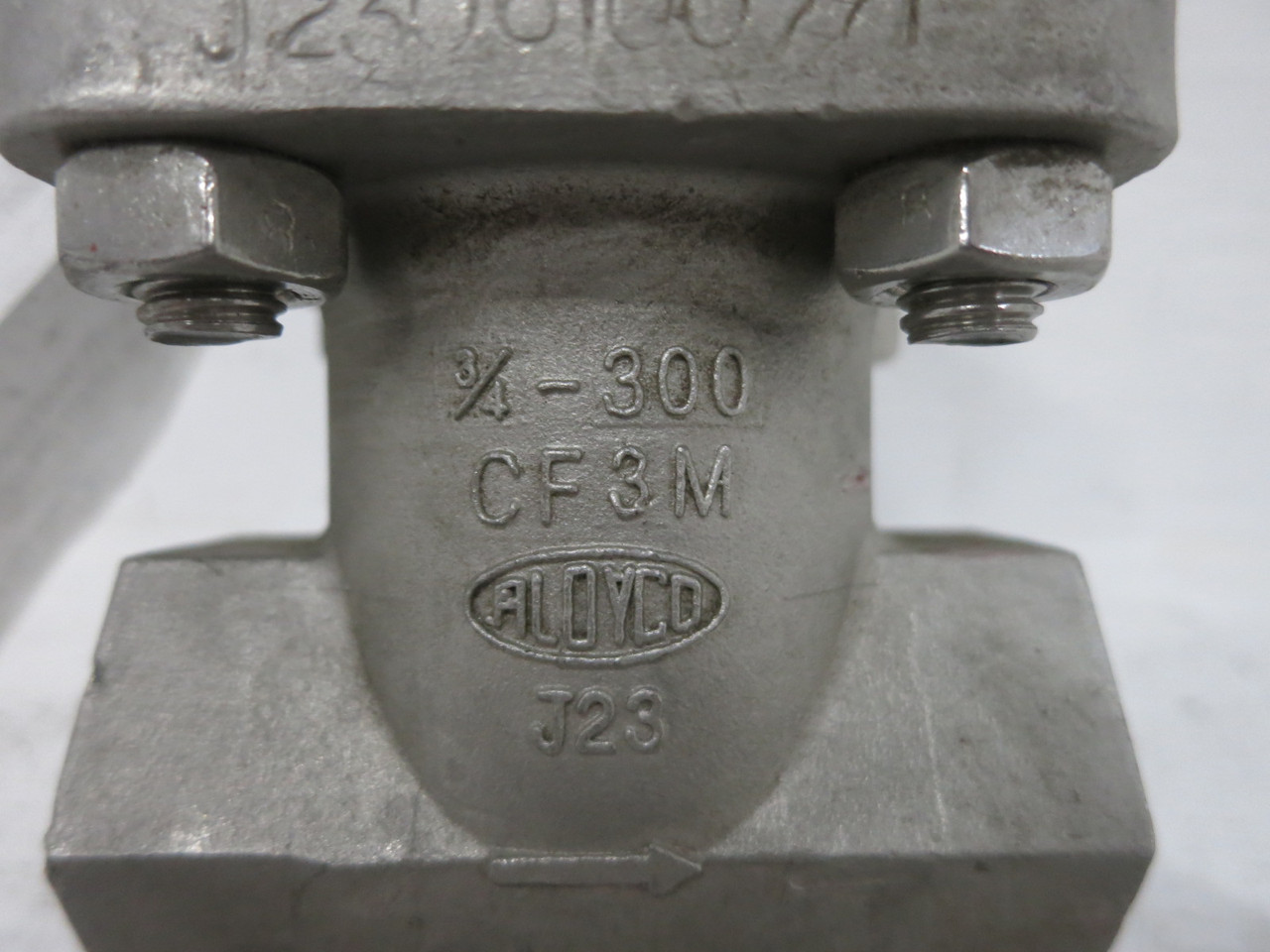 Aloyco Class 300 Size 3/4" Globe Valve 2314 Trim 316 Body CF3M Stainless Steel (DW8700-5)