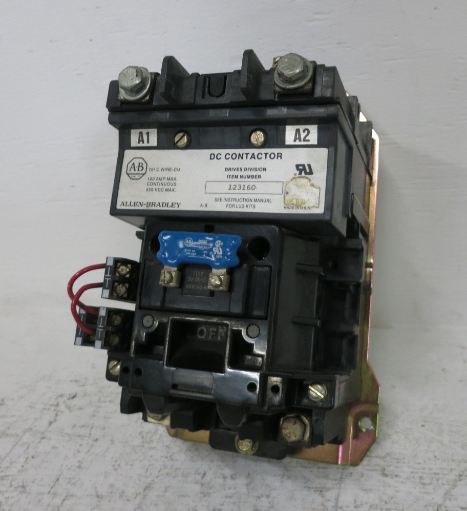 Image of Allen Bradley 123160 DC Contactor 180 Amp 550 VDC 115V Coil 40430-905-30 180A