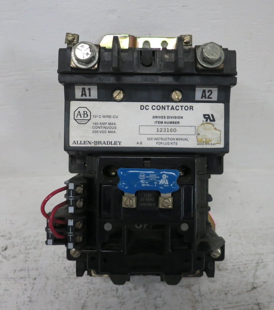 Allen Bradley 123160 DC Contactor 180 Amp 550 VDC 115V Coil 40430-905-30 180A (DW8701-3)