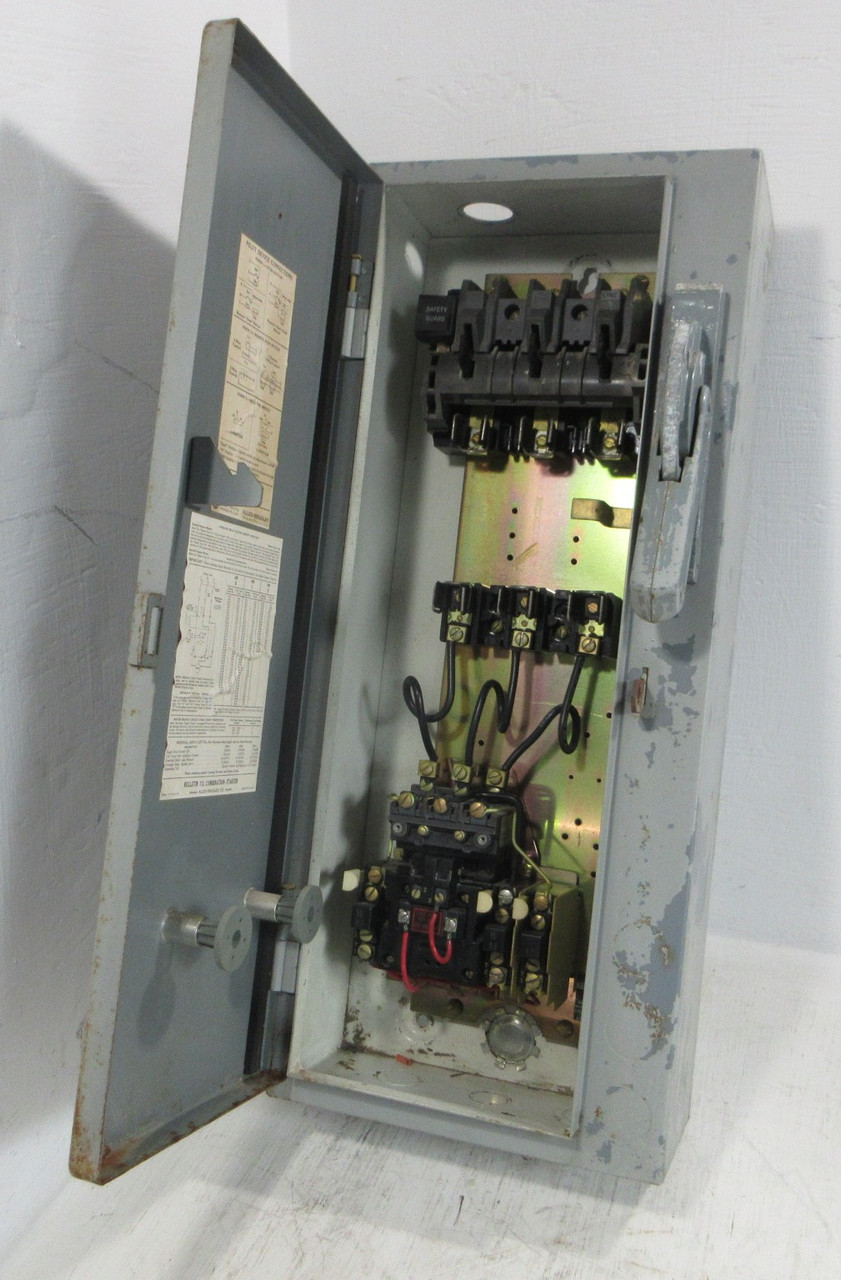 Allen Bradley 712-BACD24 Size 1 Starter 30 Amp 600V Fused Combination Combo Box (AH1734-1)