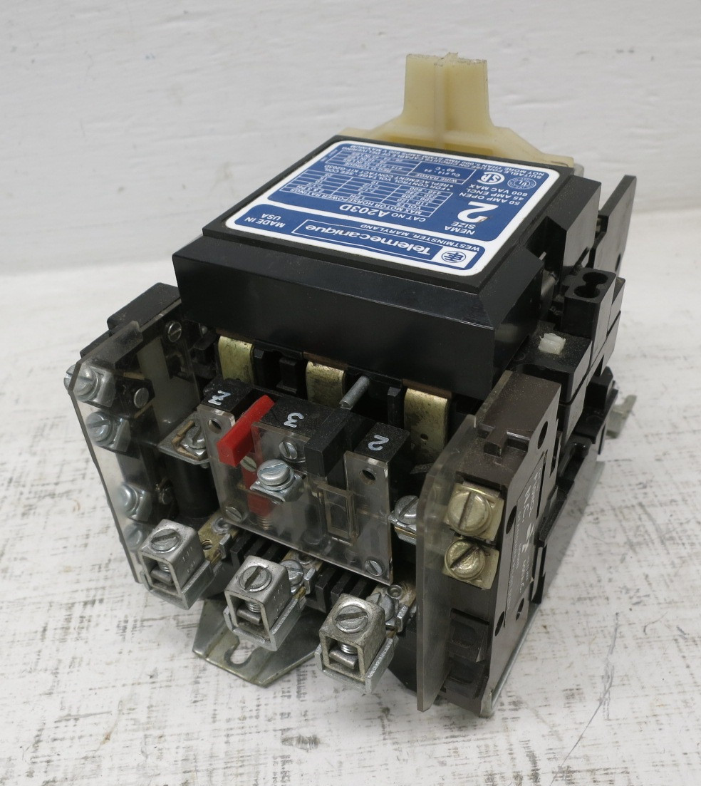 Telemecanique A203D Size 2 Motor Starter 24V Coil 25HP 45/50A Gould ITE Imperial (DW8707-1)