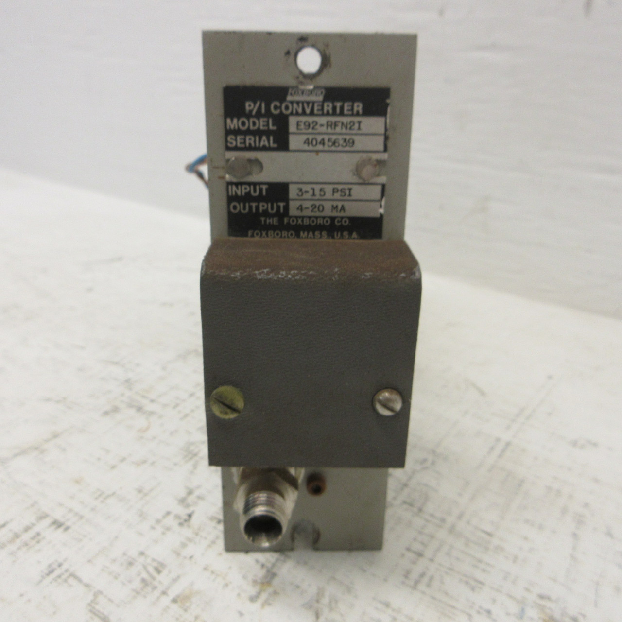 Foxboro E92-RFN2I P/I Converter 3-15 PSI 4-20 MA PCB PC Board Card Module Unit (AH1739-1)