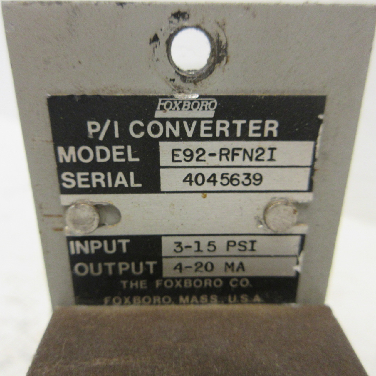 Foxboro E92-RFN2I P/I Converter 3-15 PSI 4-20 MA PCB PC Board Card Module Unit (AH1739-1)