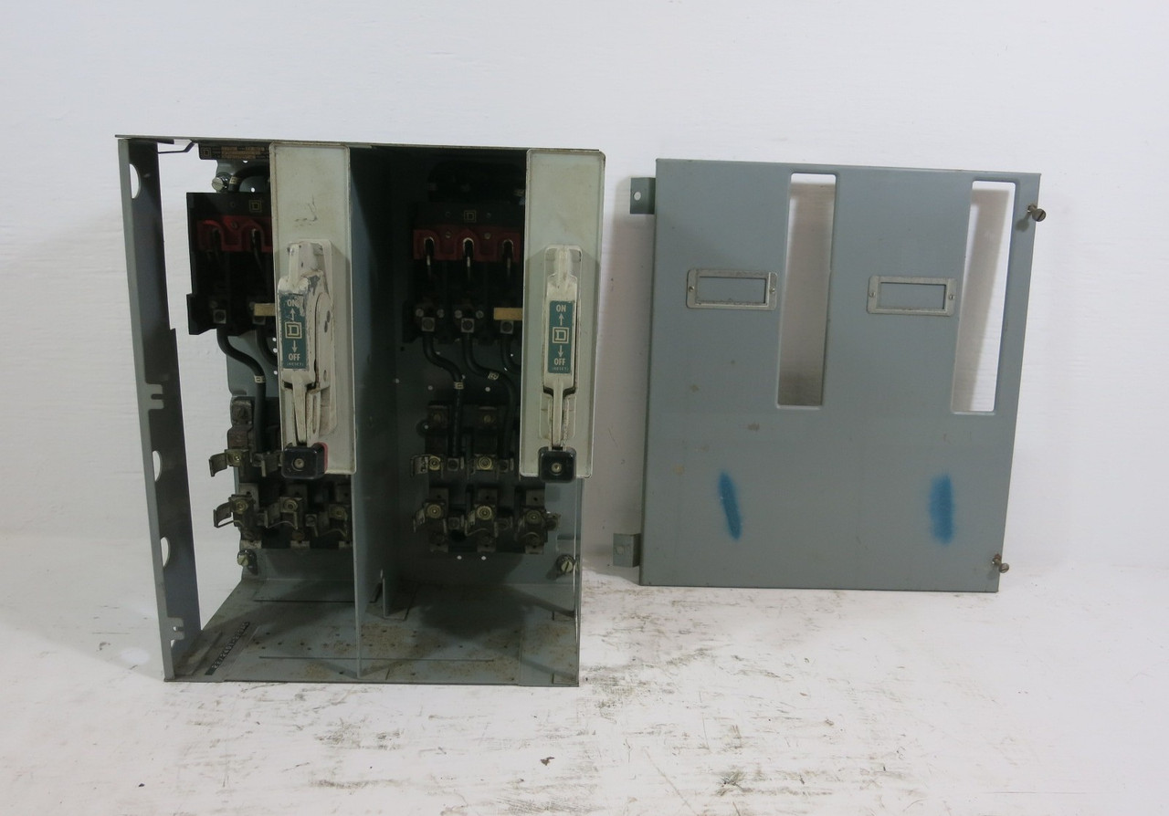 Square D Model 4 Dual 60A Fusible Feeder 18" MCC Bucket 60 Amp Fused Mod 4 (BJ1192-1)