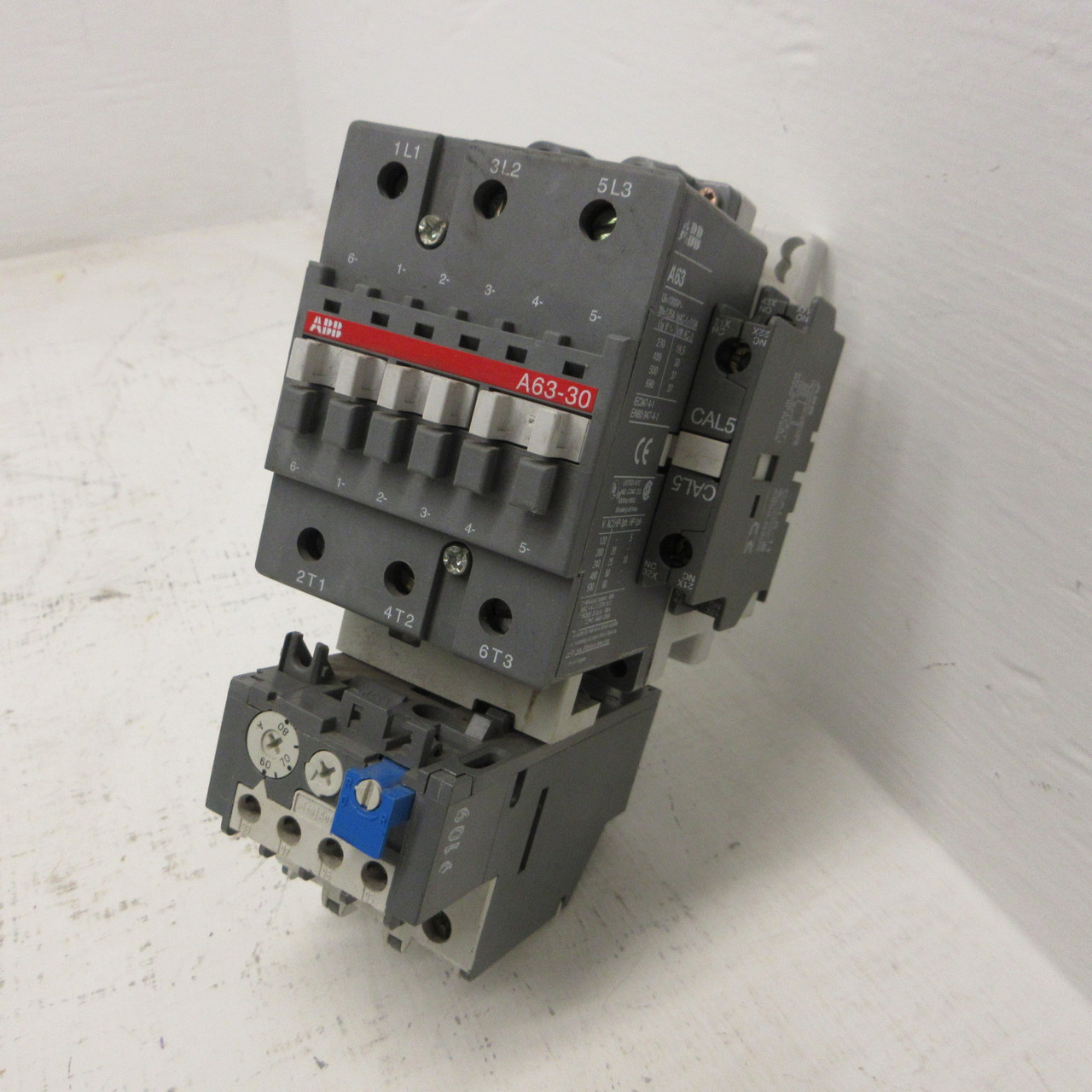 ABB A63-30 Motor Starter TA75 Overload Relay 120V Coil 60 HP @ 480/600V A63 (AH1743-2)