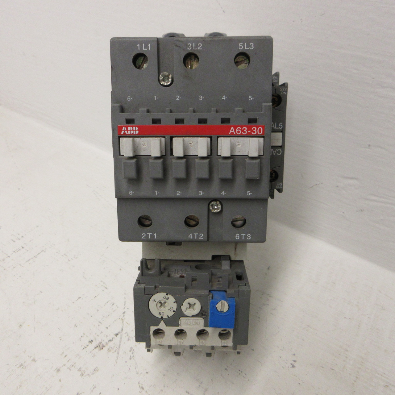 ABB A63-30 Motor Starter TA75 Overload Relay 120V Coil 60 HP @ 480/600V A63 (AH1743-2)