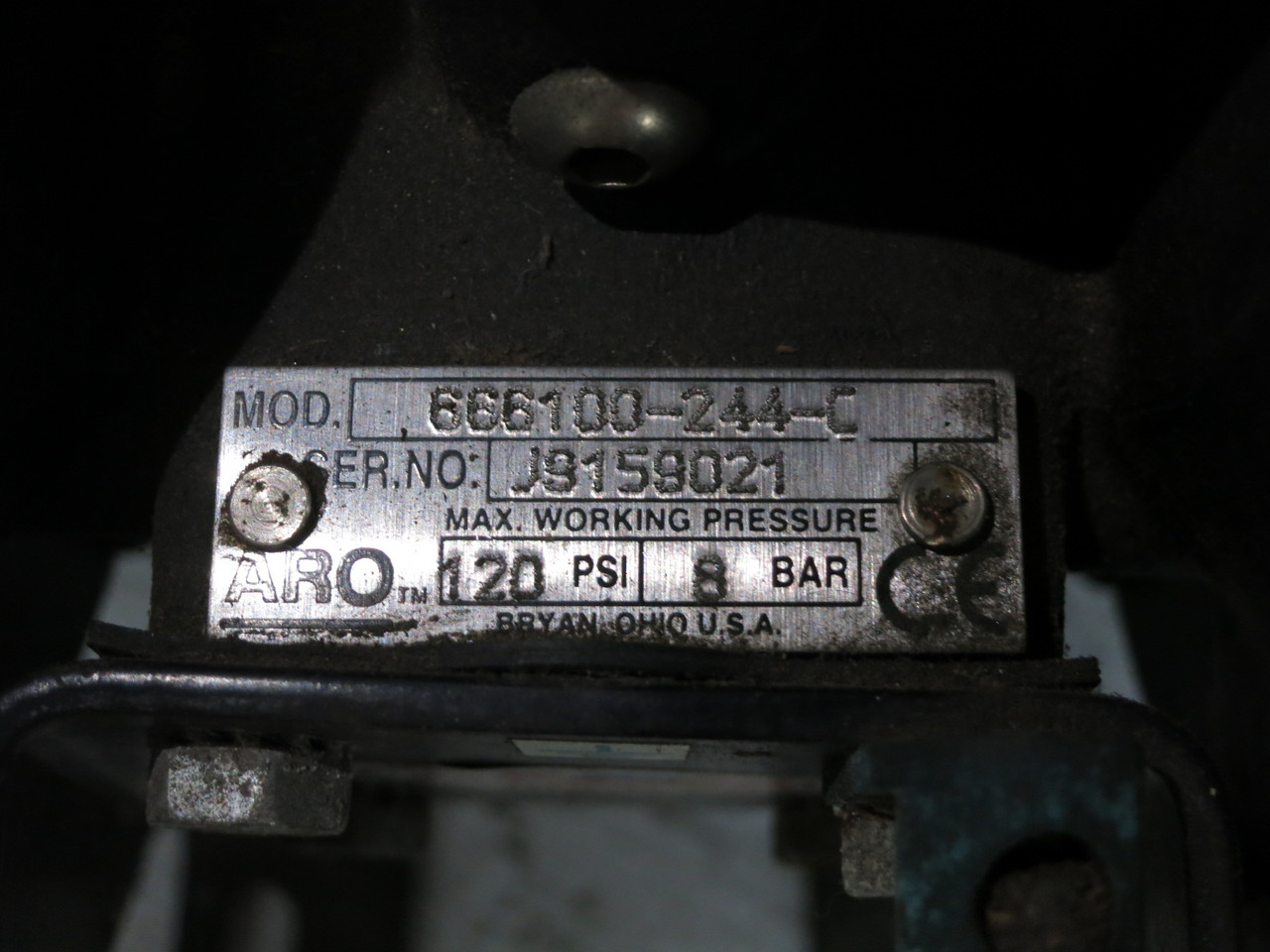 ARO 666100-244-C 1" Double Diaphragm Pump AODD 120 PSI 8 BAR Ingersoll Rand (DW8711-1)