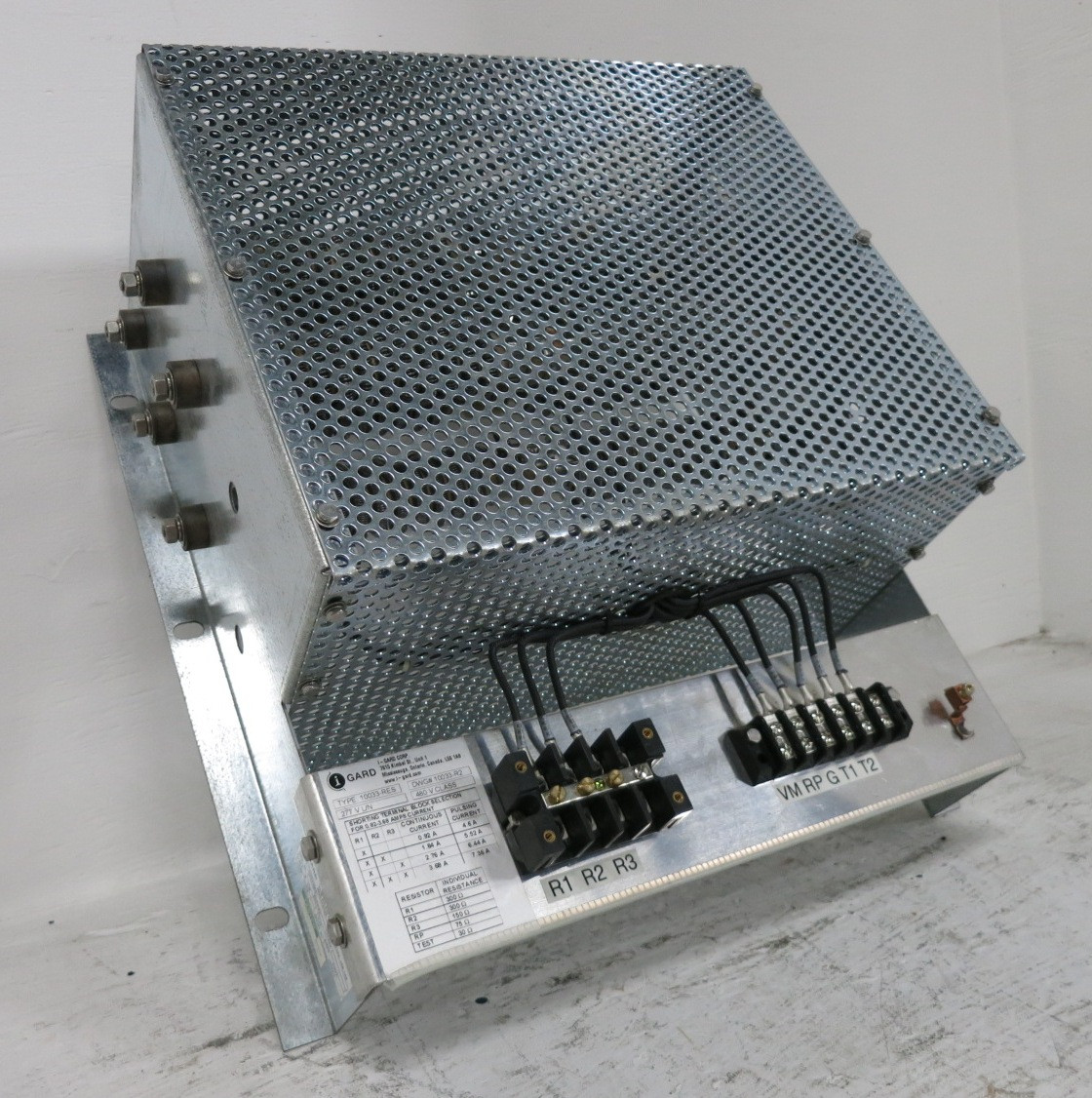 i-GARD 10033-RES Neutral Grounding Resistor 3.68A 277V L/N 480V Class 10033-R3 (DW8710-1)