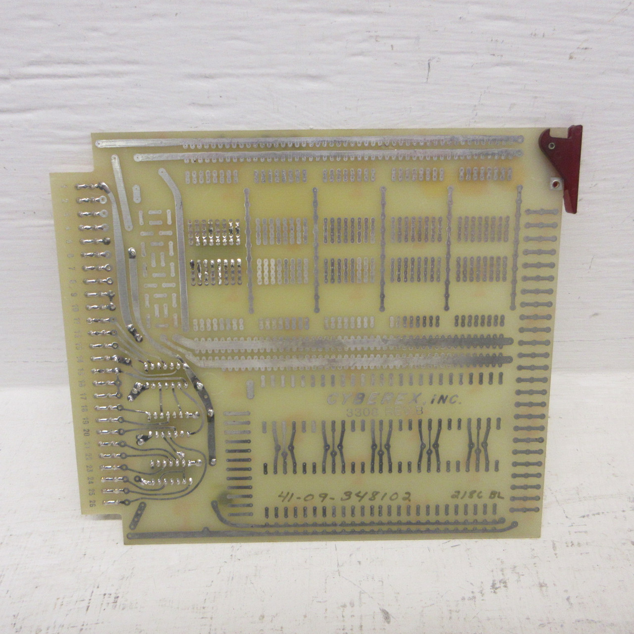 Cyberex Inc 3308 Rev B PCB PC Board Circuit Board PLC Card Module Add-On 3481-02 (AH1761-1)