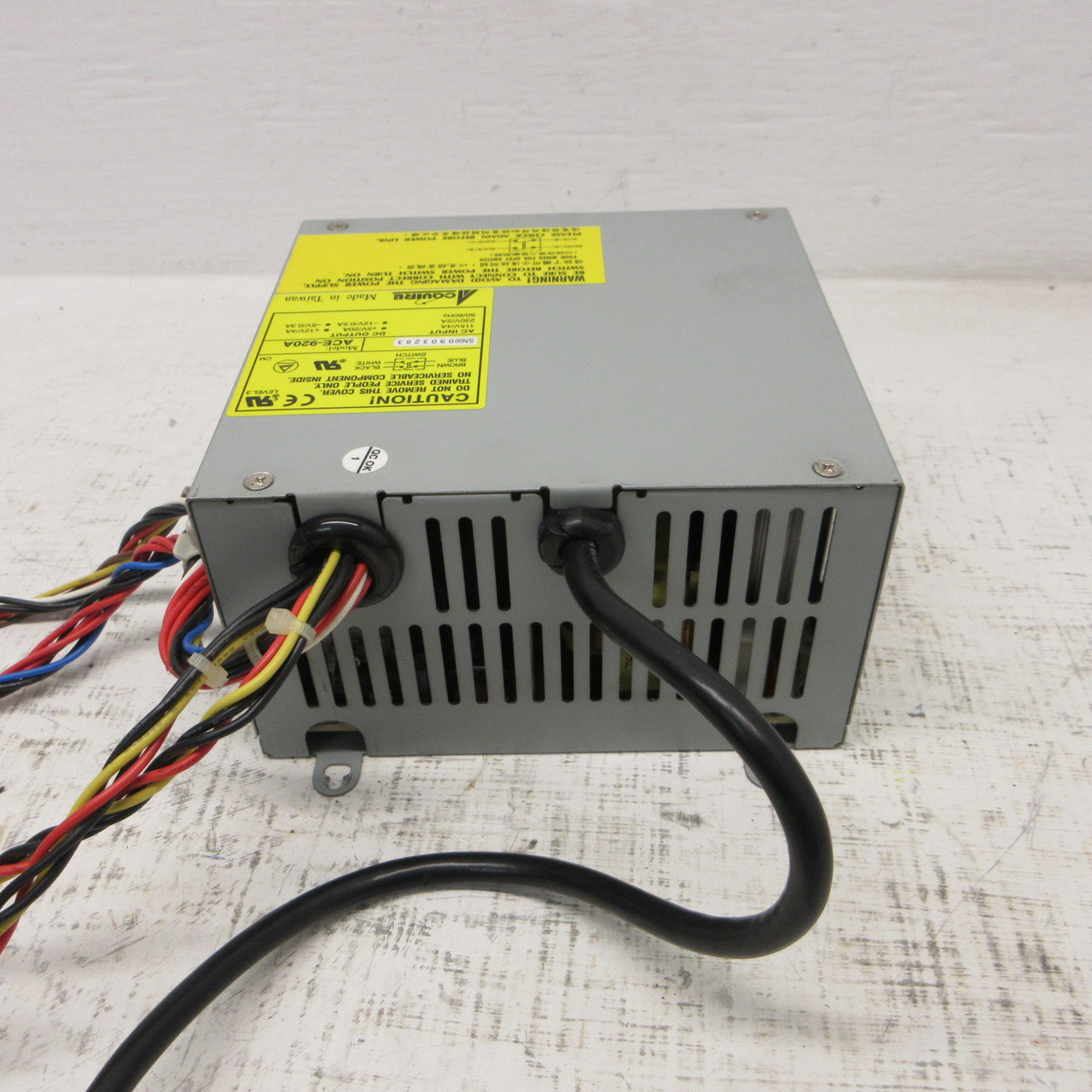 Acquire Inc. ACE-920A PC Power Supply 115/230VAC 5/12VDC Computer PS CPS w Wires (AH1766-2)