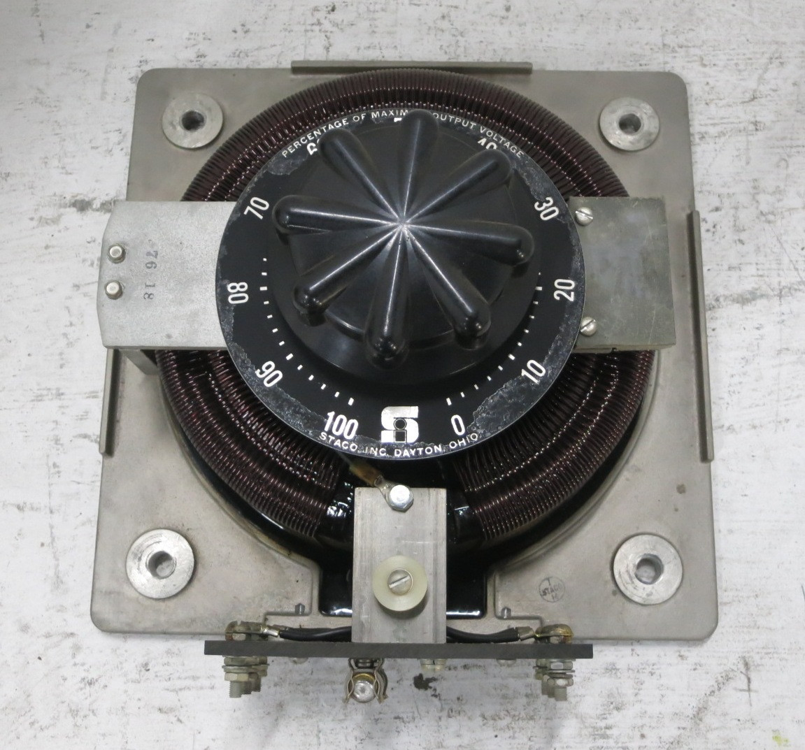 Staco Inc Type 5020 Variable Auto Transformer 7.8 kVA In 240V - Out 0-280V 28A (DW8726-1)