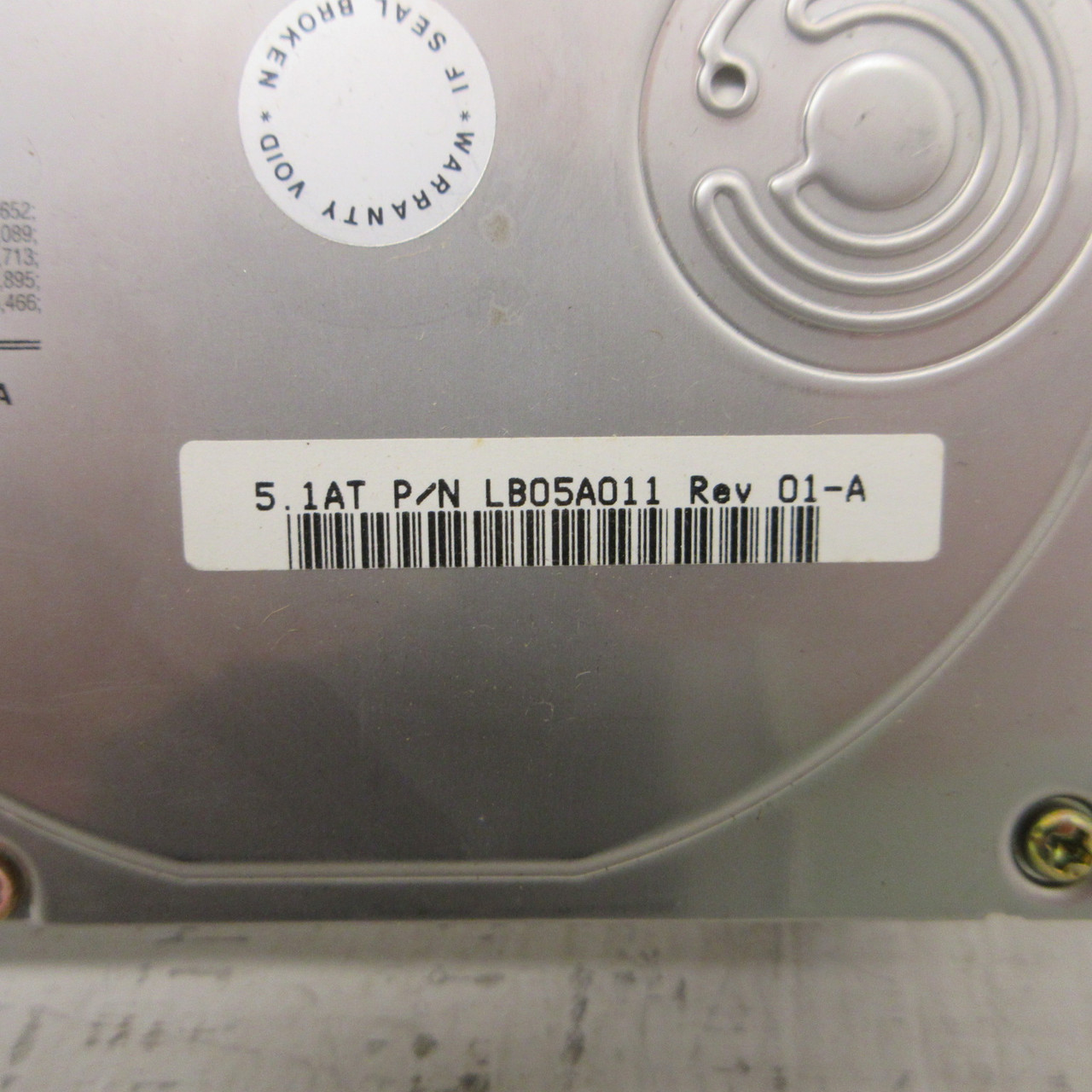 Quantum Fireball lct 10 3.5" Series 5.1AT LB05A011 Rev 01-A Hard Drive 5/12V 01A (AH1767-2)