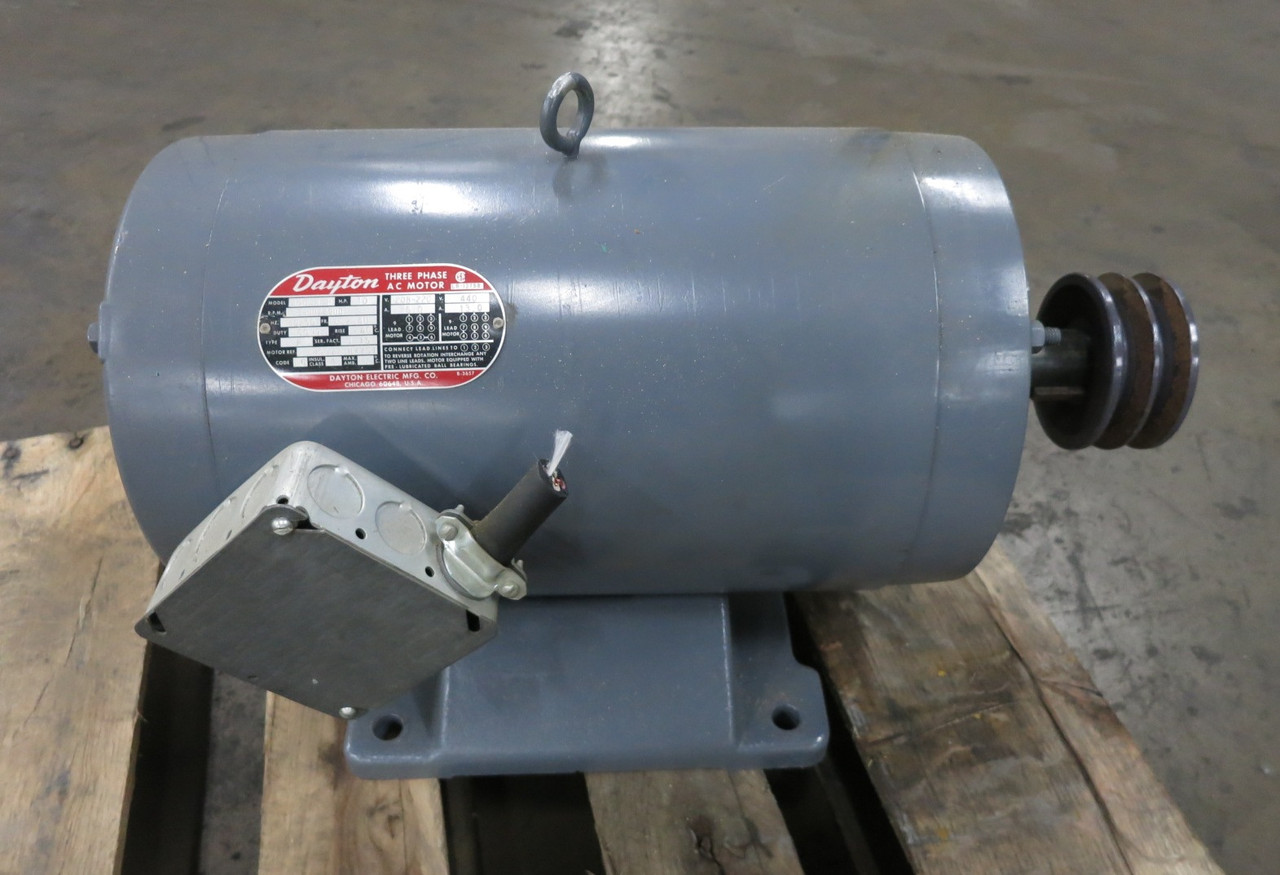 Dayton 3N003-H 10 HP AC Motor 208-220/440V 3PH 50/60 Hz 2900/3500 RPM LS254U (DW8723-1)