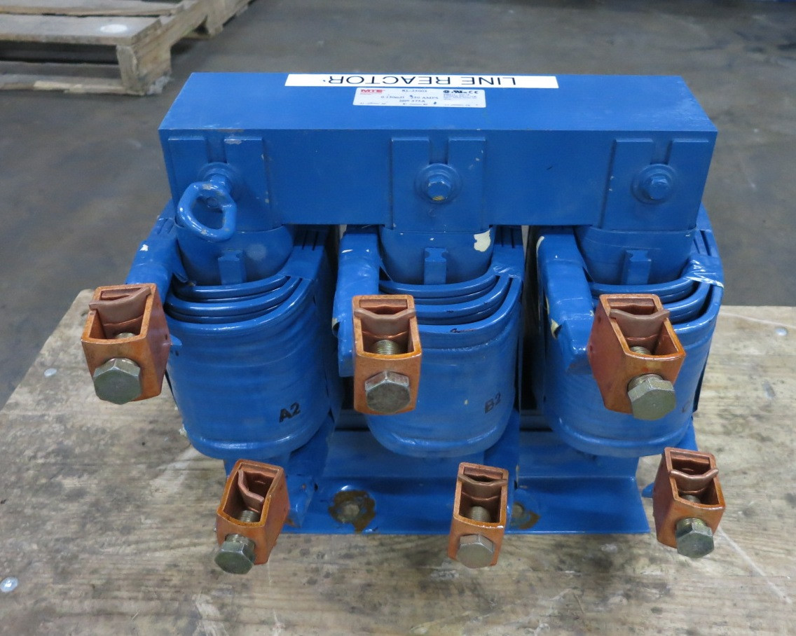 MTE RL-25003 Line Reactor 250 Amp 0.150 mH Ith= 375A Drive Motor 600V 250A (DW8717-3)