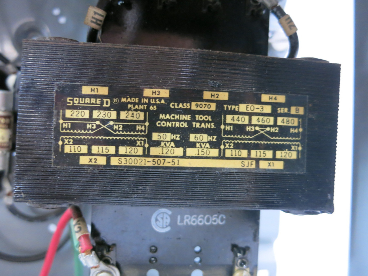 Square D Model 4 Size 1 Starter 30 Amp Fusible Motor Control Bucket 18" MCC 8536 (BJ2000-1)