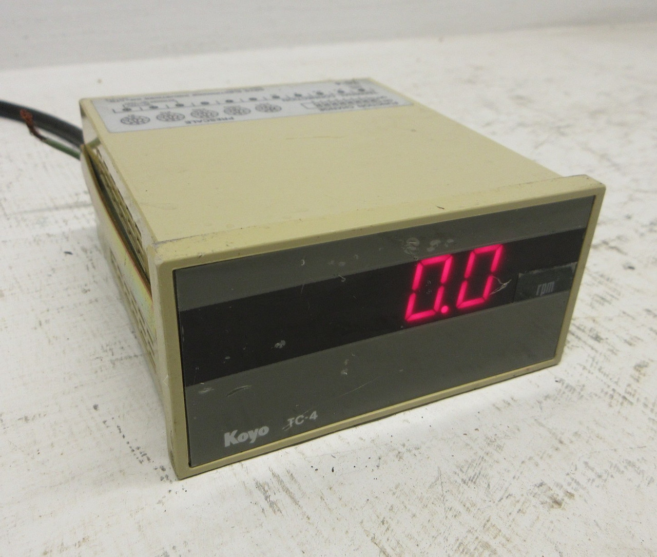 Image of Koyo KEIC TC-4 Digital Tachometer Panel Meter 120/240VAC TC4 50MA 264V (TESTED)
