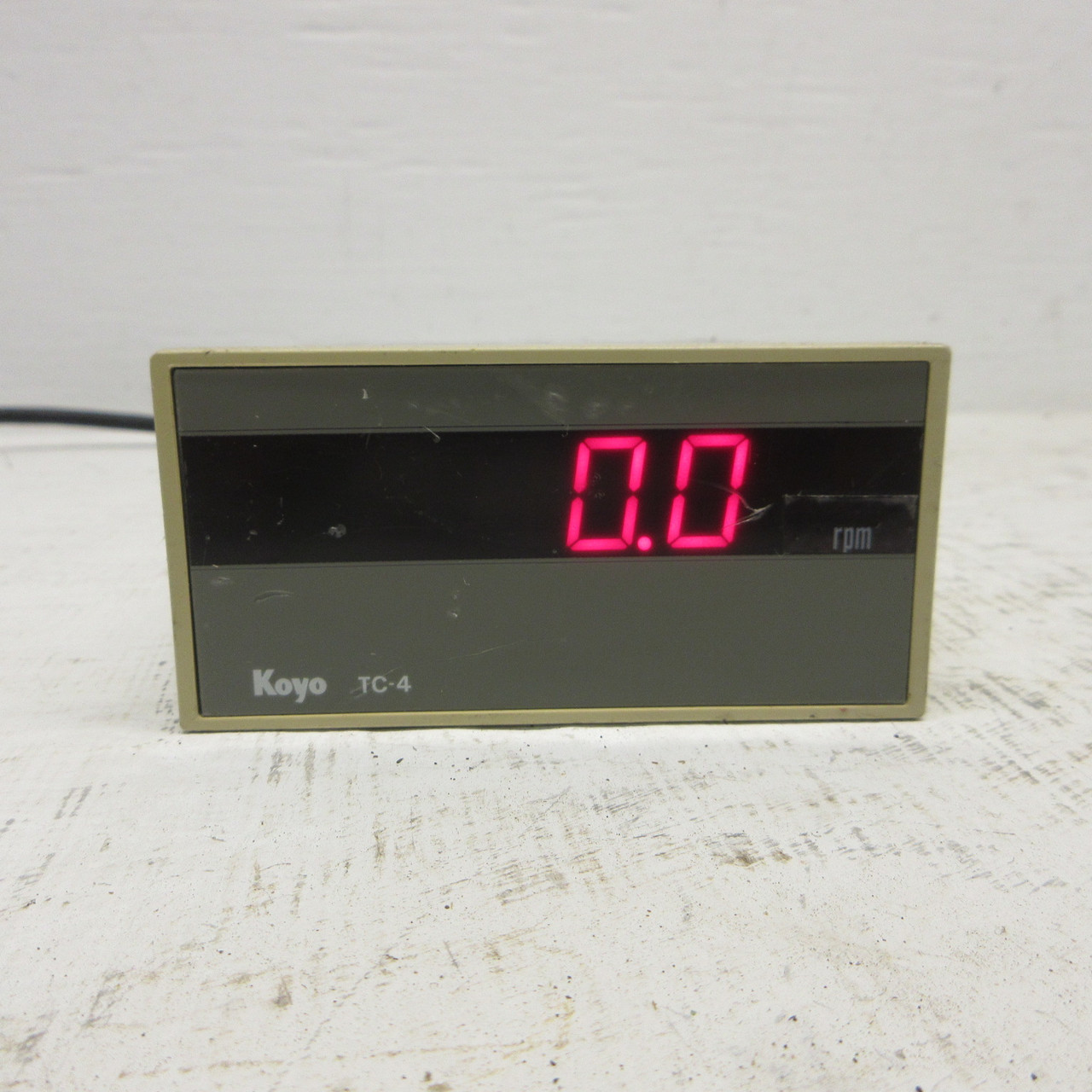 Koyo KEIC TC-4 Digital Tachometer Panel Meter 120/240VAC TC4 50MA 264V (TESTED) (AH1770-1)