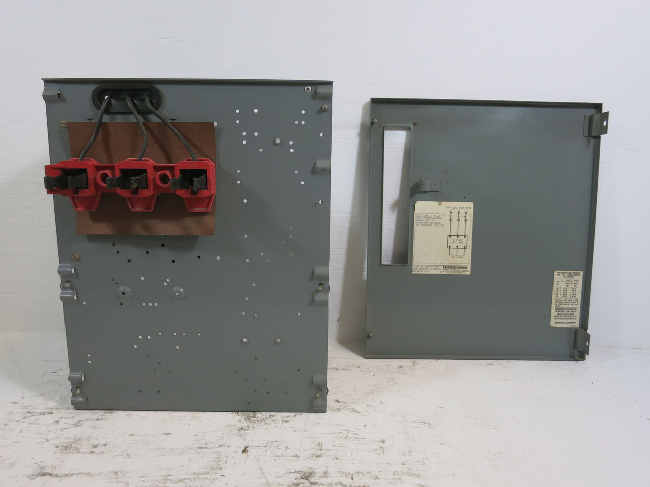 Square D Model 4 30A Fusible Feeder MCC Bucket 18" 30 Amp Fused SD Mod 4 (BJ2001-3)