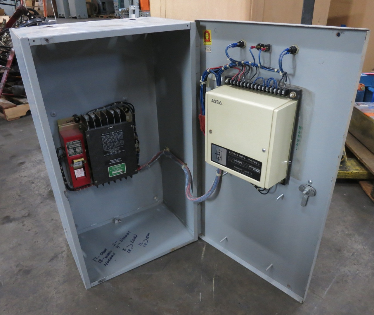 ASCO 94025098C 50A 480V Automatic Transfer Switch 1PH 2P 50 Amp ATS 940 480 VAC (DW8735-1)