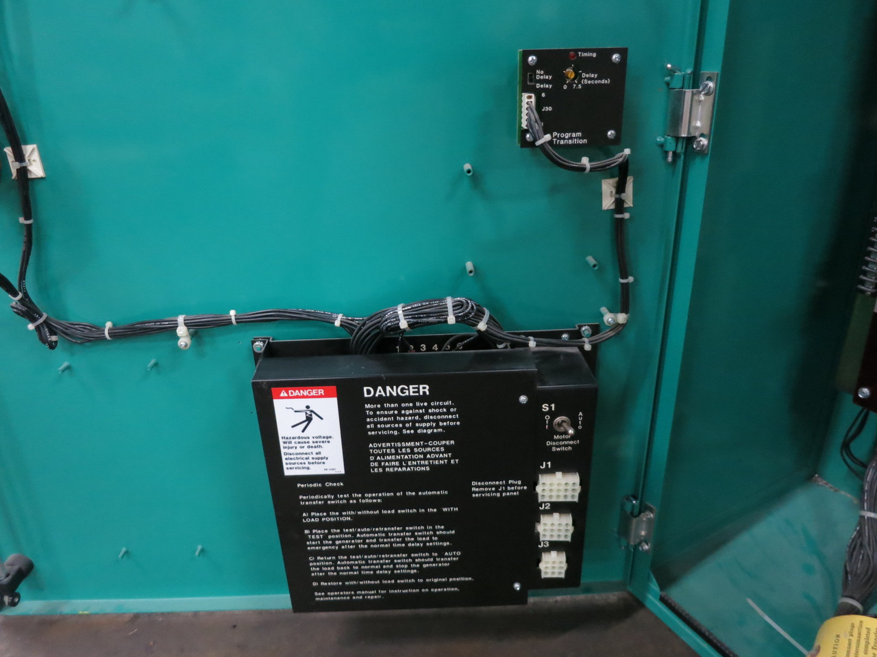 Onan OTAU-260G 260A Non-Automatic Transfer Switch 277/480V 3PH 4W 306-3481-06 (DW8741-1)