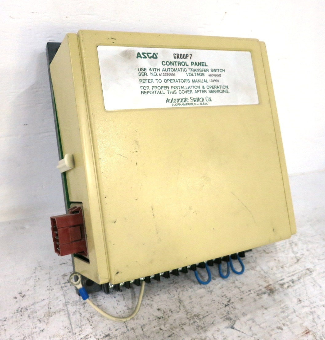 ASCO 459665-005G ATS Control Panel 459666-005H Automatic Transfer Switch Group 7 (DW8738-1)