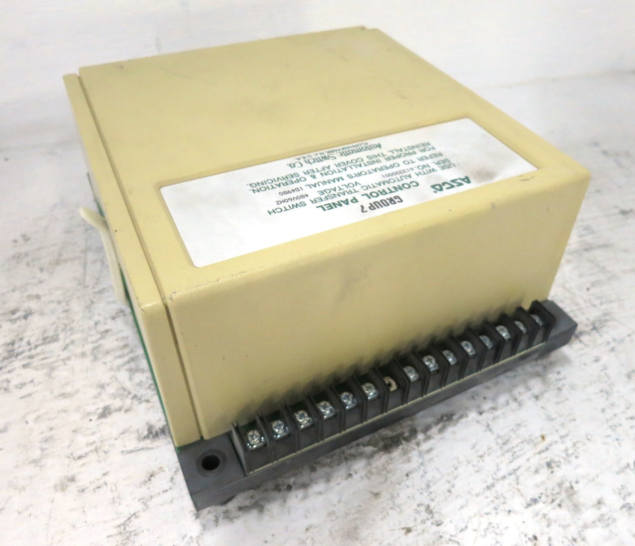 ASCO 459665-005G ATS Control Panel 459666-005H Automatic Transfer Switch Group 7 (DW8738-1)