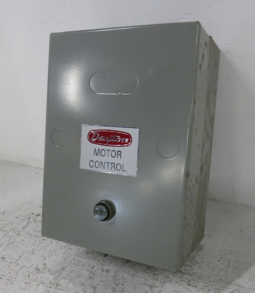 Dayton 5X245A Size 1-3/4 Enclosed Motor Starter Control 230/460 Dual Coil 1.75 (DW8740-1)