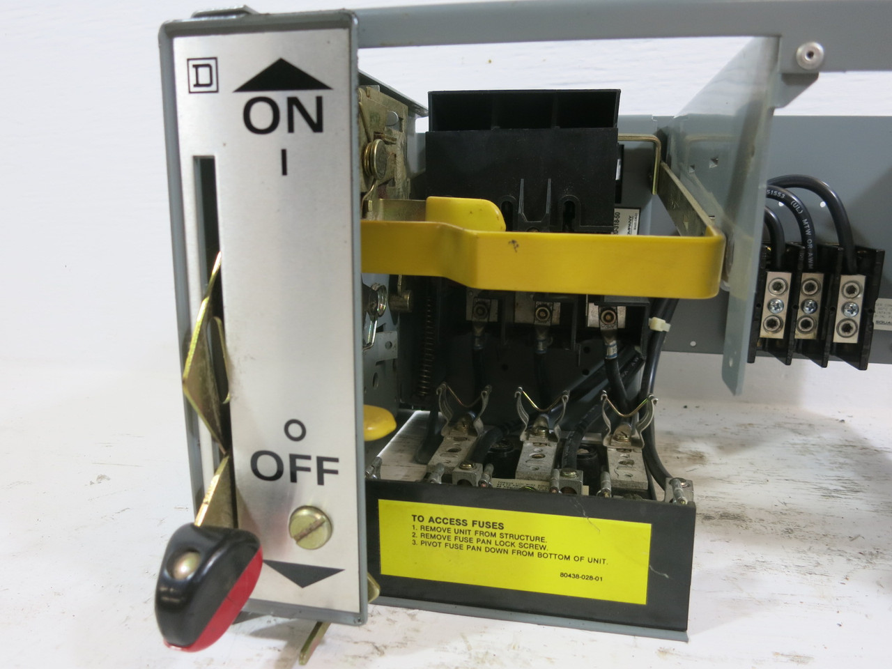 Square D Model 5 60 Amp Fusible 9" Motor Control MCC Feeder Bucket 60A Mod 5 (BJ2003-1)