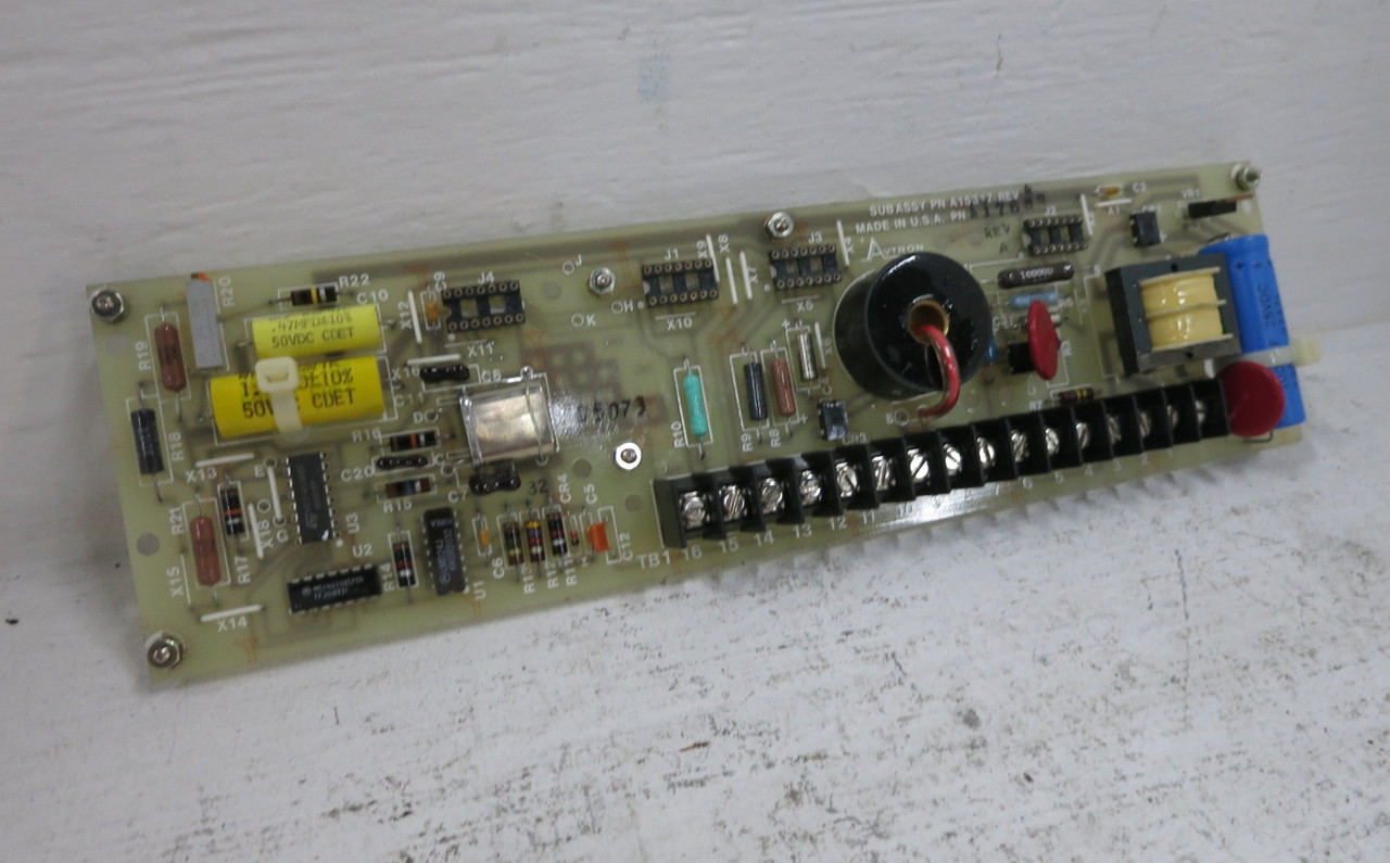 Avtron A15317 Control Board PCB Model K514 Metering Unit D16825 A17683 Card (DW8744-1)