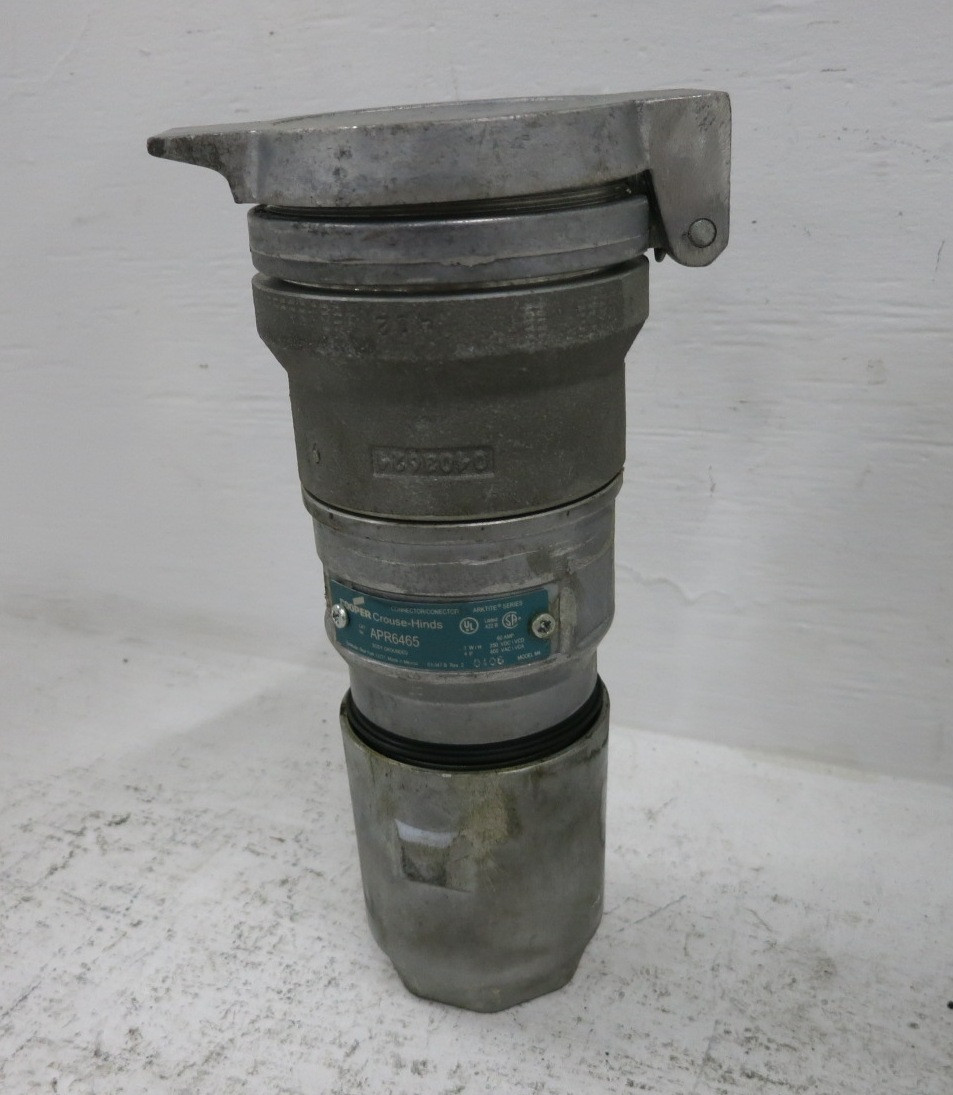 Cooper Crouse-Hinds APR6465 60A Arktite Connector 600V 3W - 4P APR 60 Amp Nema 4 (DW8746-1)