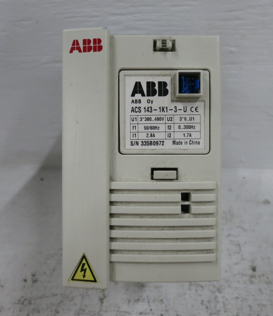 ABB ACS 143-1K1-3-U 0.75 HP AC VS Drive 480V ACS140 3/4 HP ACS143 VFD (DW8749-1)