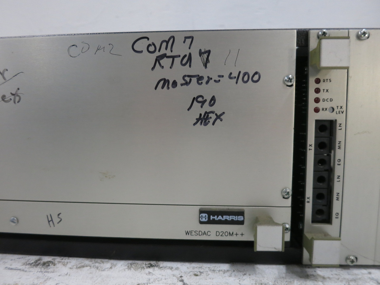 Harris 537-1188 D20 RTU Wesdac PLC Controller SPS-1018 PS 500-0305 517-0224 Unit (DW8757-2)