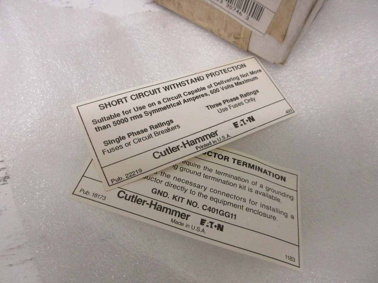 NEW Cutler-Hammer 9441H354 Series B Reversing Drum Switch Type DB2 Eaton CH NIB (AH0664-3)