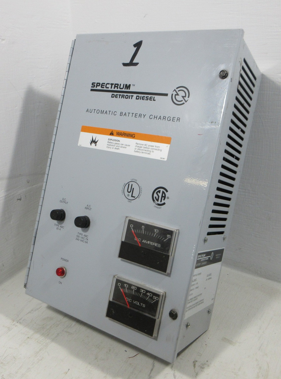 Image of Spectrum Detroit Diesel B-325335 Automatic Battery Charger 120/240VAC 26VDC