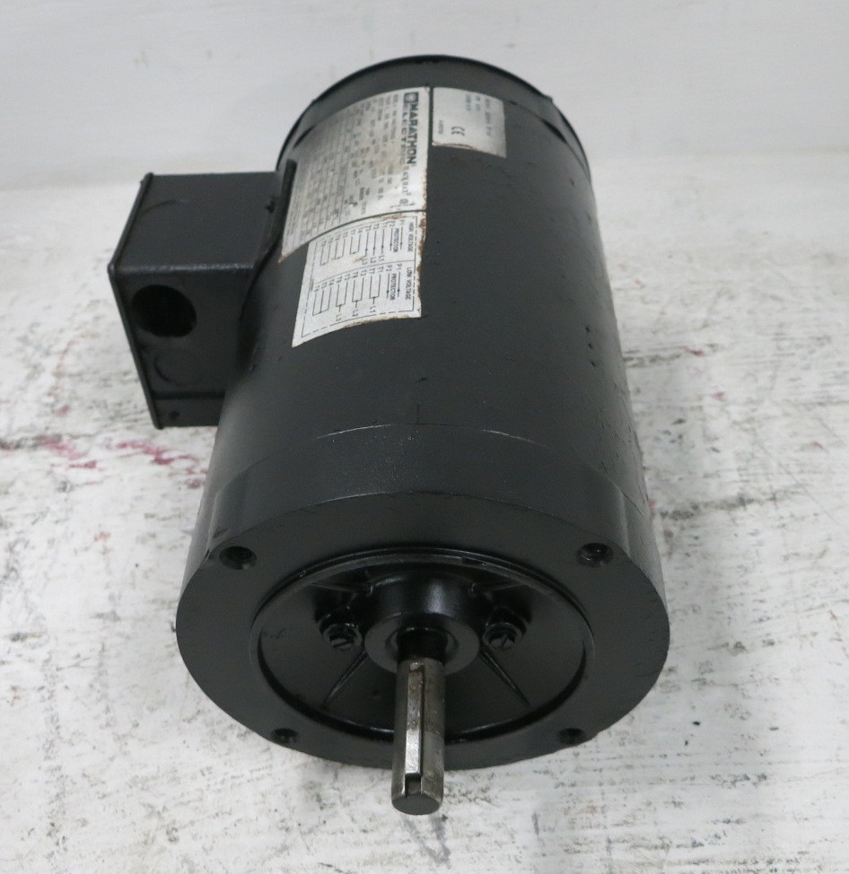 Marathon HVK 56H17T5302 1 HP AC Motor 230/460V 1725 RPM Black Max TENV TS 56C (DW8816-4)