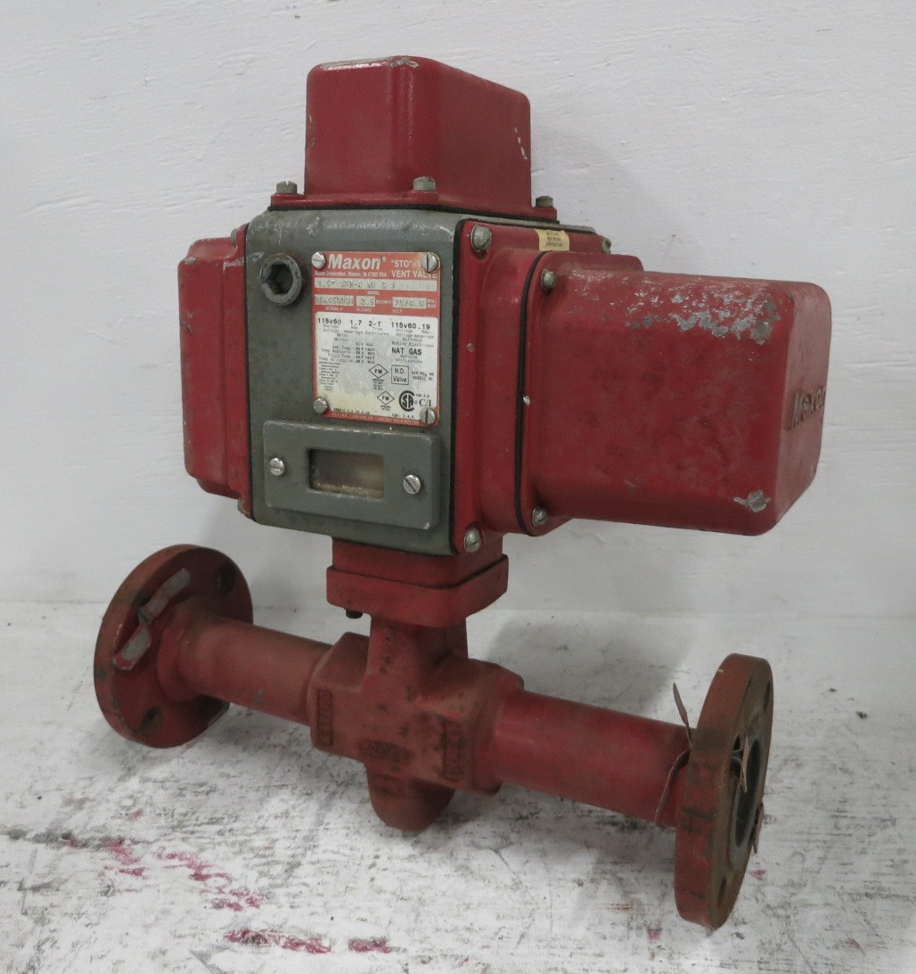 Image of Maxon 1.5" STO-A NI S 1 STO Vent Valve 1.2 Sec Closing 70 PSI 4.8 BAR 115V 1.7A