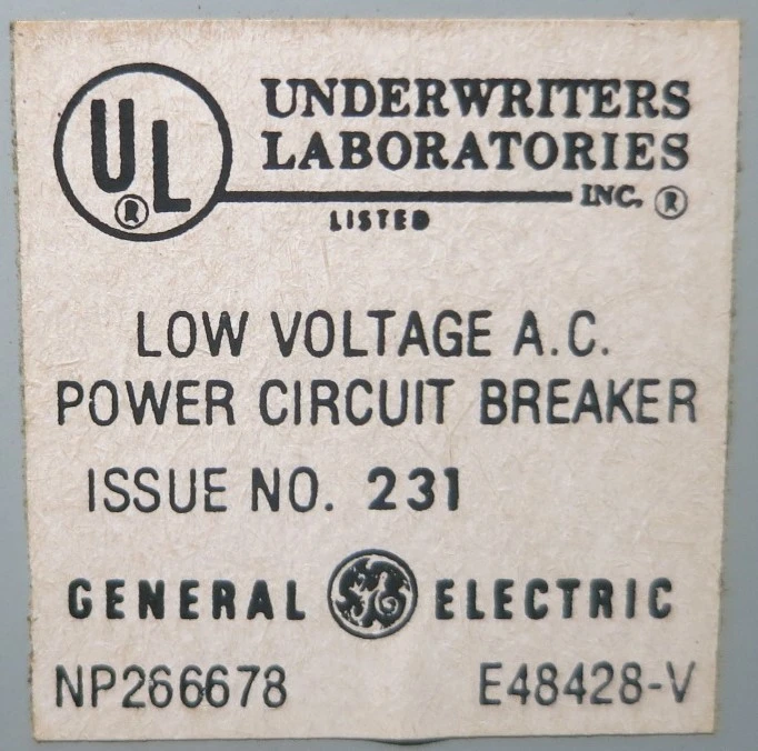 GE AK-2A-100S-2 4000A w AC Pro Trip Unit Breaker General Electric 4000 Amp 100 S (GA0036-R1-1)