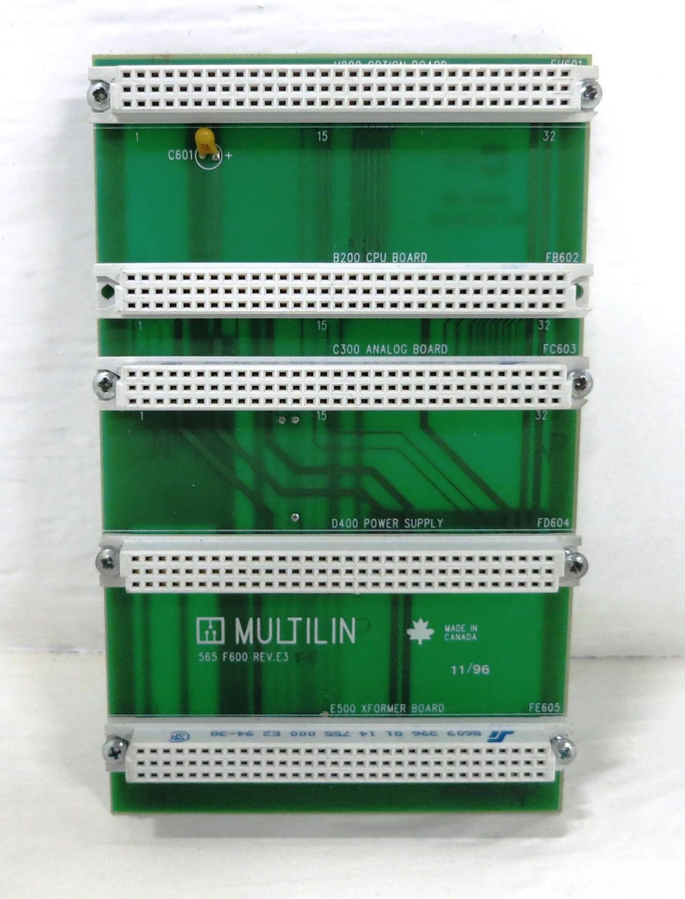 Image of GE Multilin 565-F600 Rev E3 Motor Protection Relay Board 565F General Electric