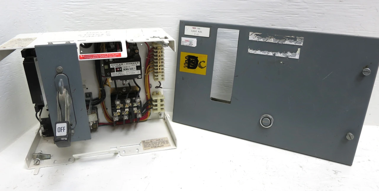 Image of Cutler Hammer F10 Unitrol Size 1 Starter 40A Breaker Type 12" MCC Bucket 40 Amp